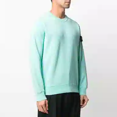 Stone Island SS21 Crewneck Sweatshirt Blue