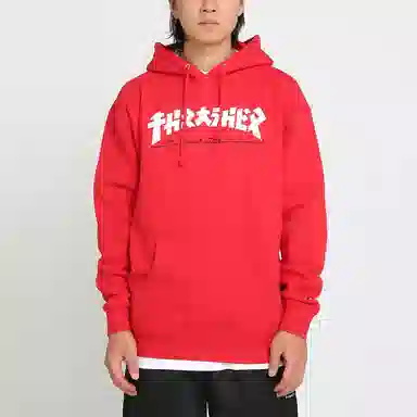 Thrasher Godzilla Hoodie Red