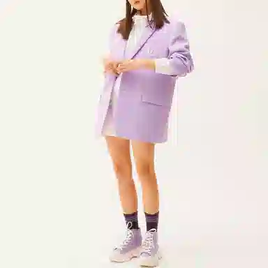 MLB V-Neck Blazer Purple