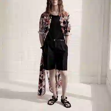 SAINT LAURENT SS21 Black Shorts