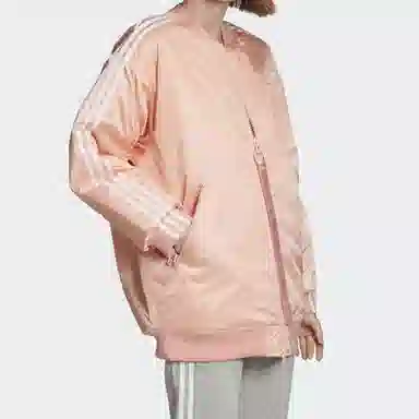 adidas Originals Long Bomber Jacket Glow Pink