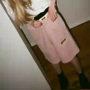 Drew House Secret Sweatshort Dusty Rose logo