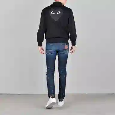 CDG Play Black Heart Zip Jacket