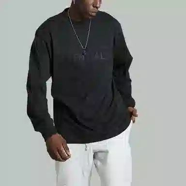 Fear of God Essentials FW20 Logo Long Sleeve T-Shirt Black