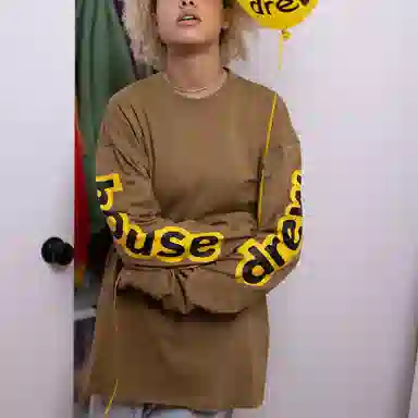Drew House Logo Long Sleeve Tee Brown