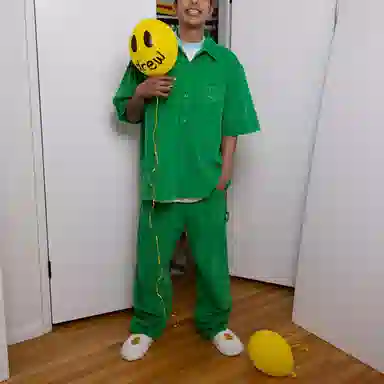 Drew House Smiley Corduroy Shirt Green