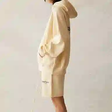 Fear of God Essentials Cream Hoodie