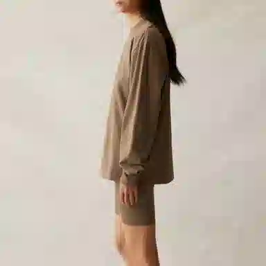 Fear of God Essentials SS21 Long Sleeve Tee Taupe