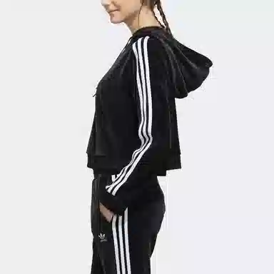 adidas Originals Cropped Hoodie Black