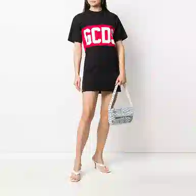 GCDS SS21 Logo Dress Black