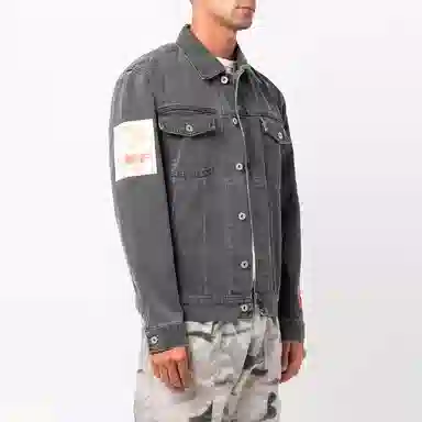Heron Preston SS21 Denim Jacket Grey