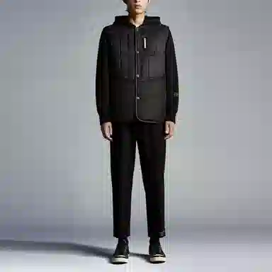 Moncler Genius x Fragment FW21 Quilted Vest Dark Grey