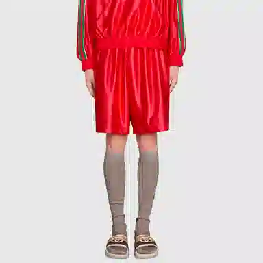 Gucci SS21 Striped Knit Shorts