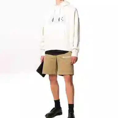 Palm Angels Teddy Bear Hoodie White