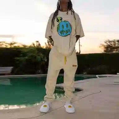 Drew House FW21 Allen The Alien Ss Tee Beige T