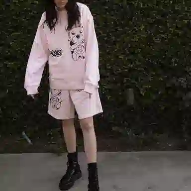 Drew House Theodore Sketch Crewneck Pale Pink