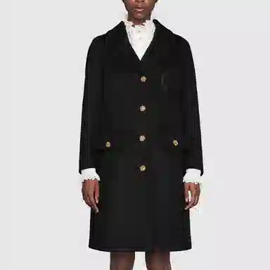Gucci FW21 Wool Coat Black