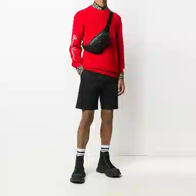 Versace Logo Shorts Black