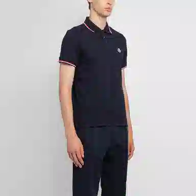 Moncler Polo Shirt Blue