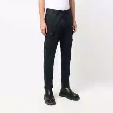 Stone Island FW21 Micro Patch Cargo Pants Navy