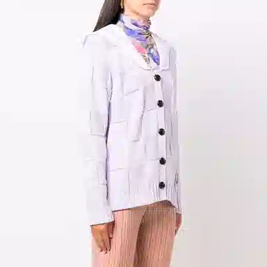GANNI SS21 Cardigan Purple