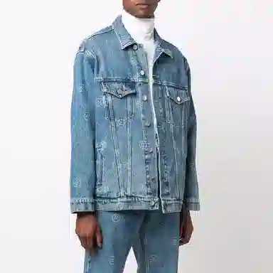 Martine Rose Denim Jacket Blue