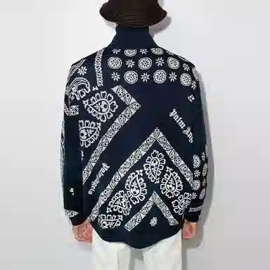 Palm Angels Cardigan Blue