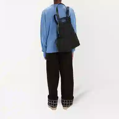 JW Anderson FW21 Logo Print Wide-Leg Jeans Black