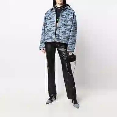 Vetements Logo Denim Jacket