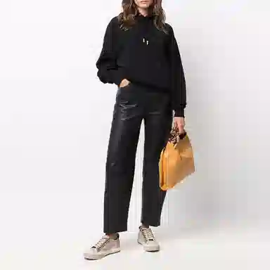 AMI Paris Ami De Coeur Hoodie Black