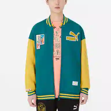 Puma Bomber Retro Jacket Green