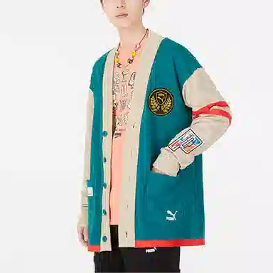 Puma Mix Badge Long Cardigan Logo