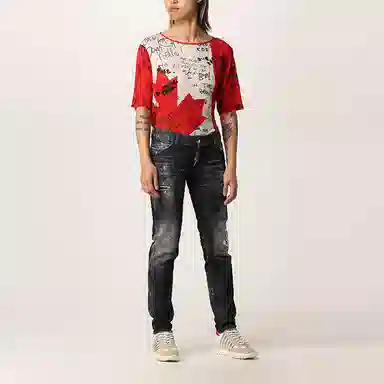 DSQUARED2 Distressed Jeans Grey