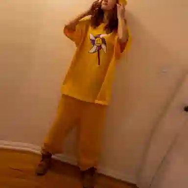 Drew House SS22 Pinwheel Ss Tee LogoT golden yellow