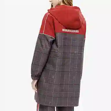 FILA x Mihara Yasuhiro Plaid Patchwork Woven Hoodie Coat