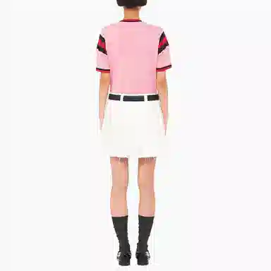Miu Miu SS22 Logo T-Shirt Pink
