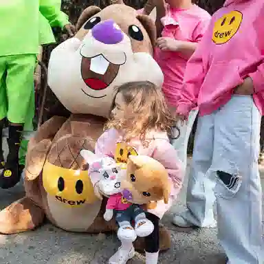 Drew House SS22 Mascot Hoodie Hot Pink