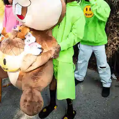 Drew House SS22 Mascot Hoodie Lime