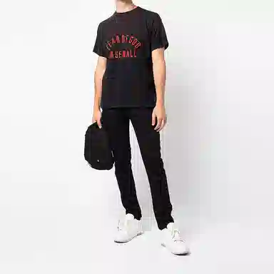 Fear of God Baseball Tee Vintage Black LogoT