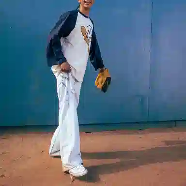 Drew House Play Ball Baseball Tee Navy