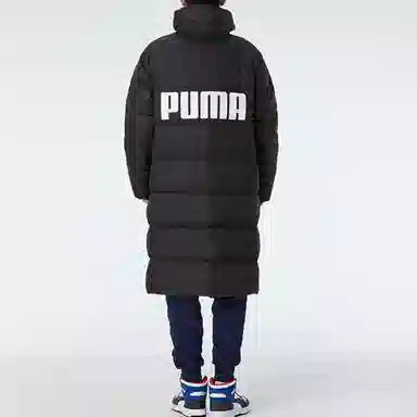 PUMA Long Oversized Down Jacket Black