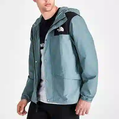 The North Face Logo Hoodie Jacket Misty Blue