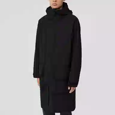 Burberry Black Hooded Trench Coat