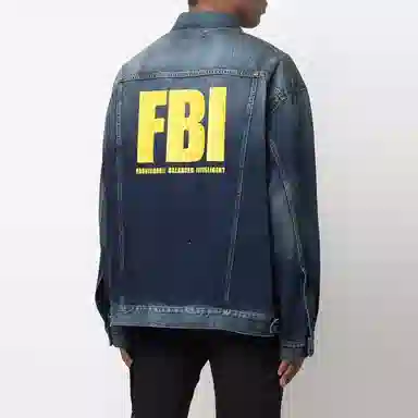 Balenciaga SS22 Logo Denim Jacket