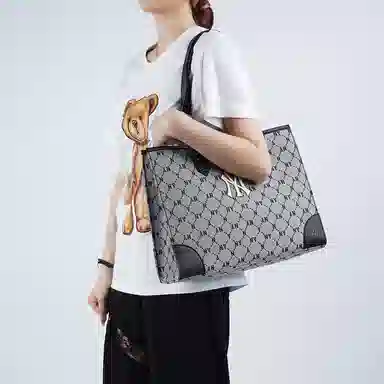 MLB Monogram Tote Bag Grey