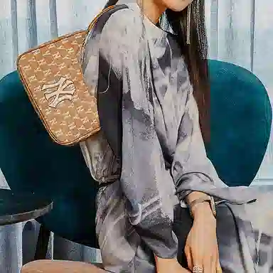 MLB Monogram NY Khaki Milk Tea