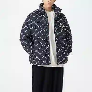 MLB FW22 Diamond Short Down Jacket Black