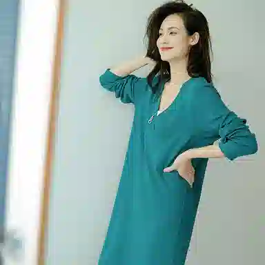 美洋 雅痞帅气轻薄长袖连衣裙 女款