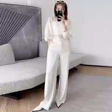 美洋 仿醋酸斜纹休闲裤 女款