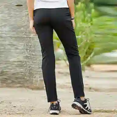 探路者 纯色薄款透气休闲运动裤 女款